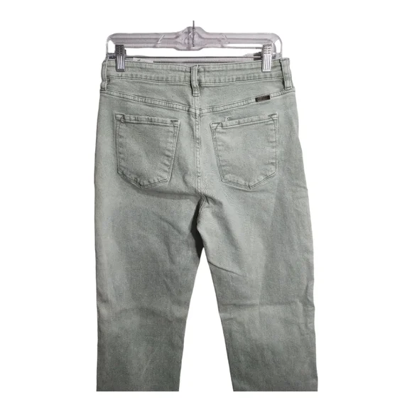 Kancan Straight Leg High Waist Light Green Boho Casual Minimalist Jeans Sz 28/9 - Picture 3 of 7